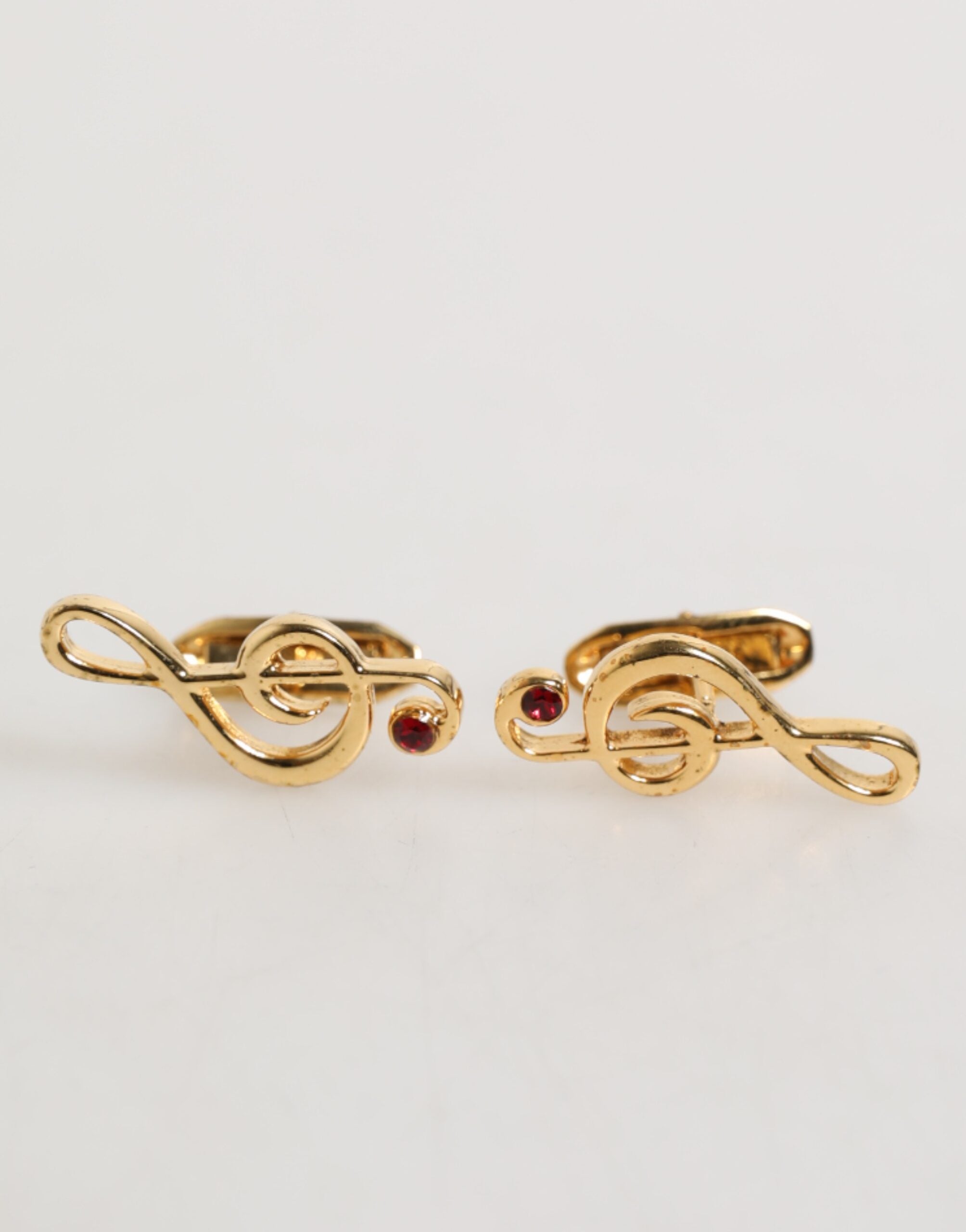Dolce & Gabbana Dolce & Gabbana Gold Musical Note Metal Brass Pin Men Accessory Men's Cufflinks