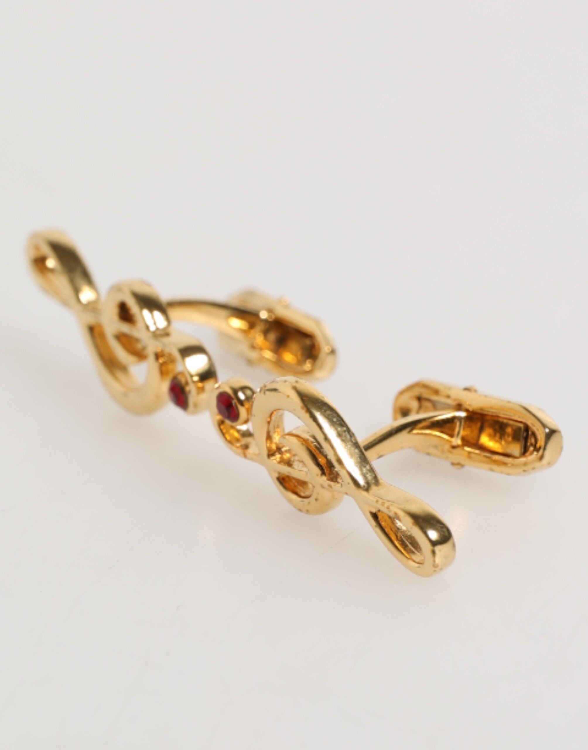 Dolce & Gabbana Dolce & Gabbana Gold Musical Note Metal Brass Pin Men Accessory Men's Cufflinks