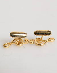 Dolce & Gabbana Dolce & Gabbana Gold Musical Note Metal Brass Pin Men Accessory Men's Cufflinks