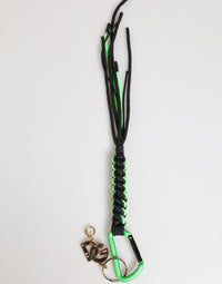 Dolce & Gabbana Dolce & Gabbana Multicolor Polyester Tape String DG Logo Keychain Men's Keyring