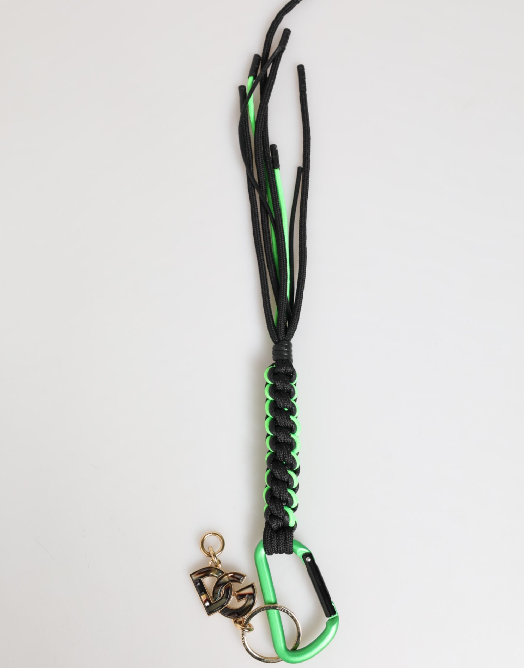 Dolce & Gabbana Dolce & Gabbana Multicolor Polyester Tape String DG Logo Keychain Men's Keyring