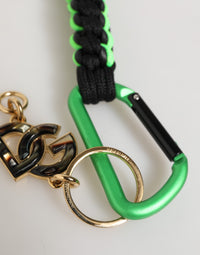 Dolce & Gabbana Dolce & Gabbana Multicolor Polyester Tape String DG Logo Keychain Men's Keyring
