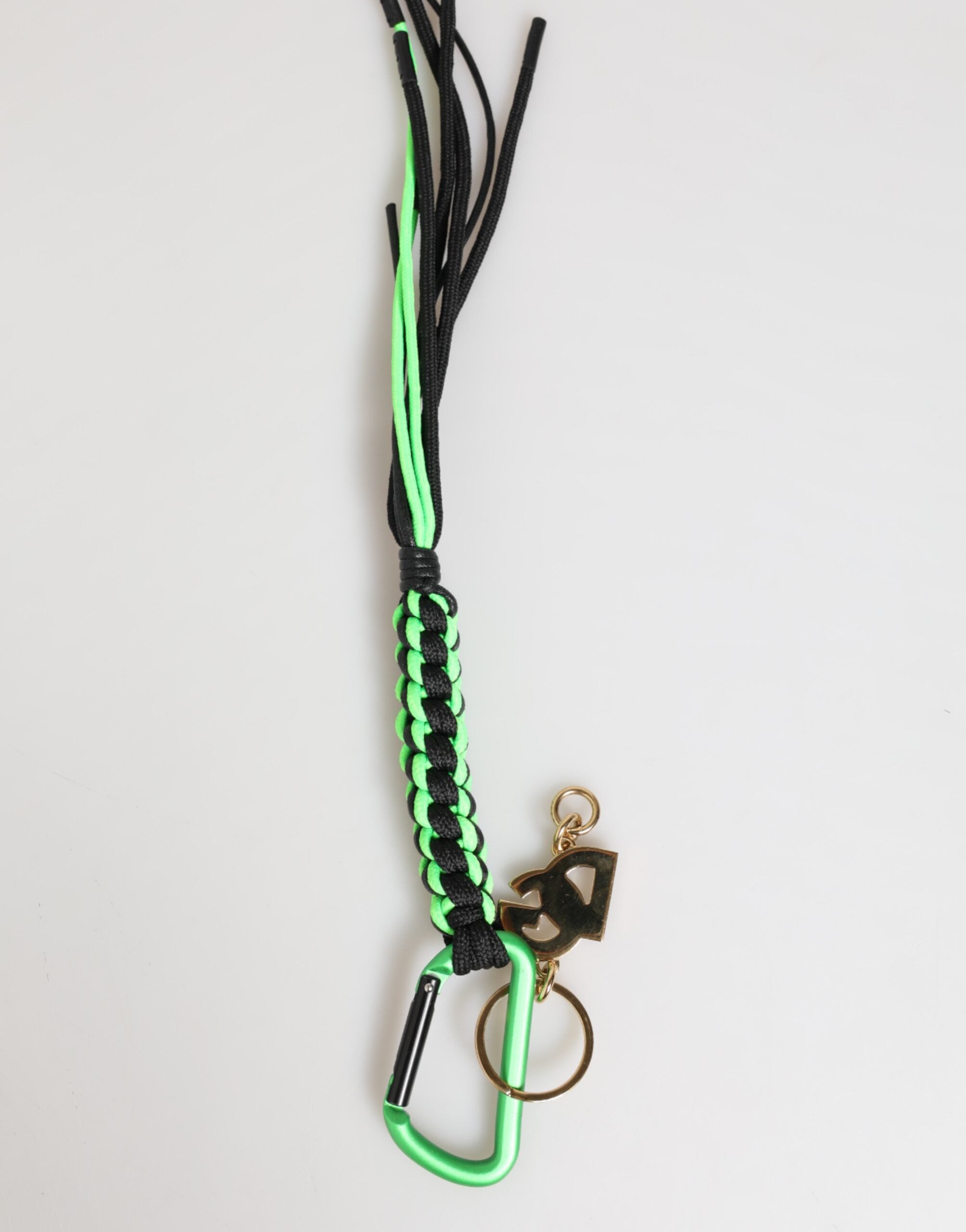 Dolce & Gabbana Dolce & Gabbana Multicolor Polyester Tape String DG Logo Keychain Men's Keyring