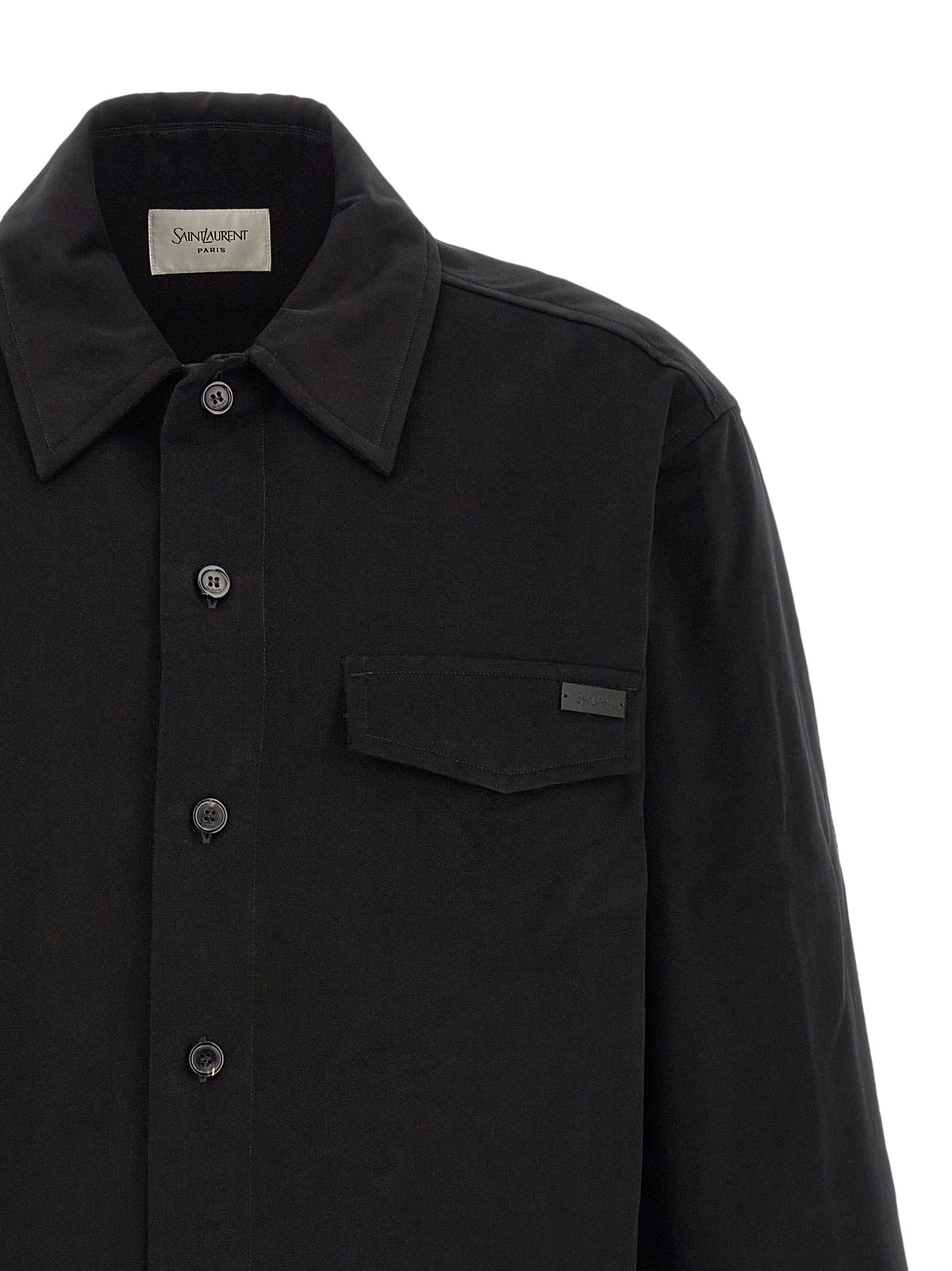 Saint Laurent Men Cotton Overshirt