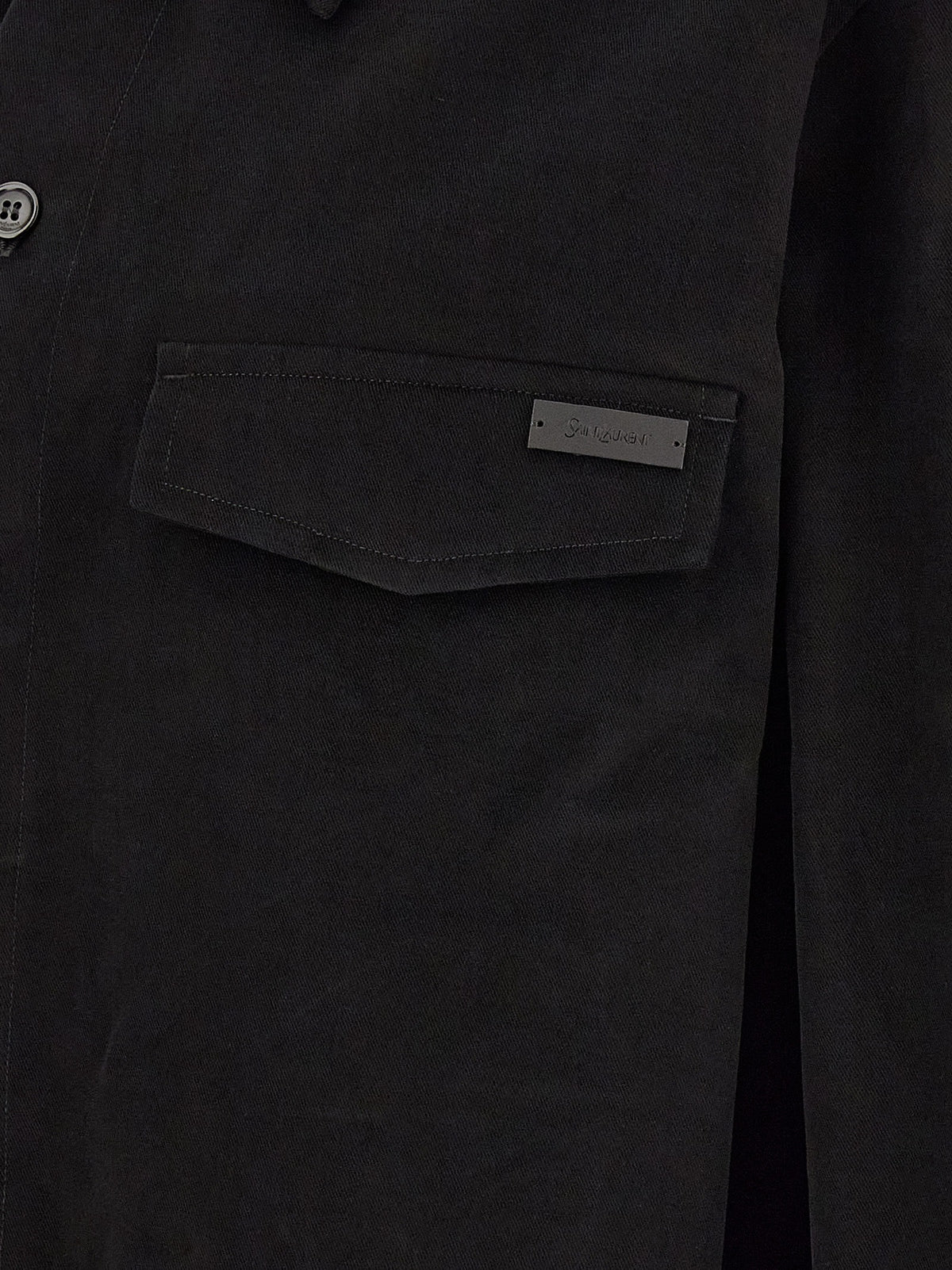Saint Laurent Men Cotton Overshirt