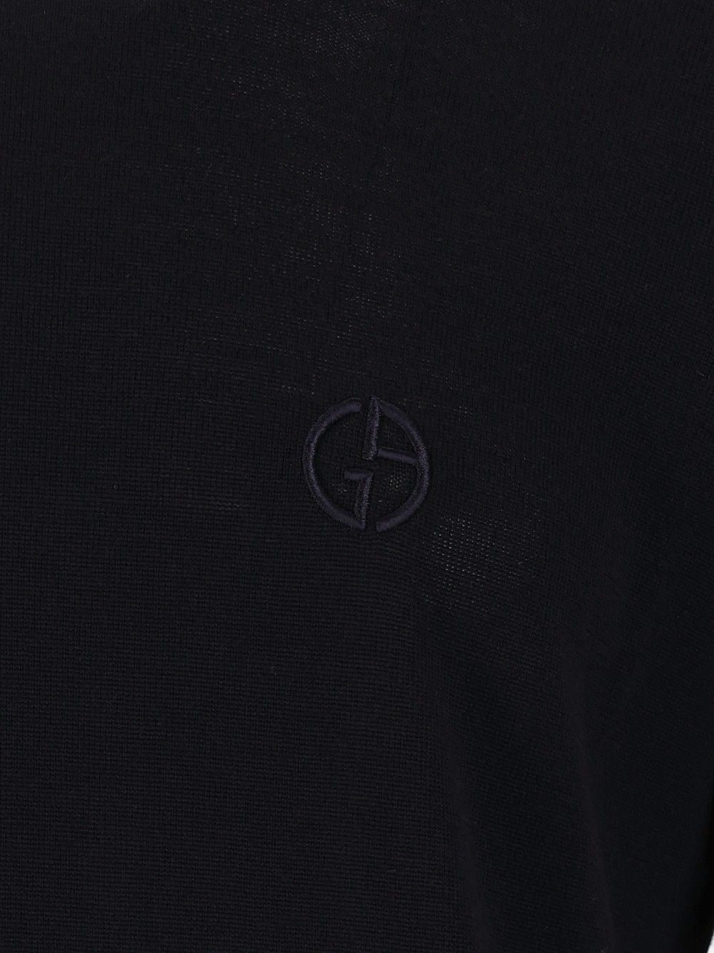 Giorgio Armani Men Crew Neck Wool Sweater
