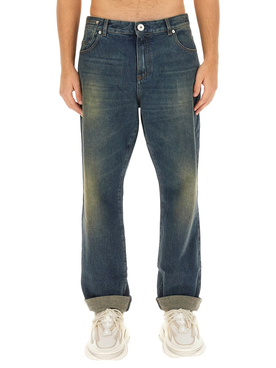 Balmain Men Jeans In Denim