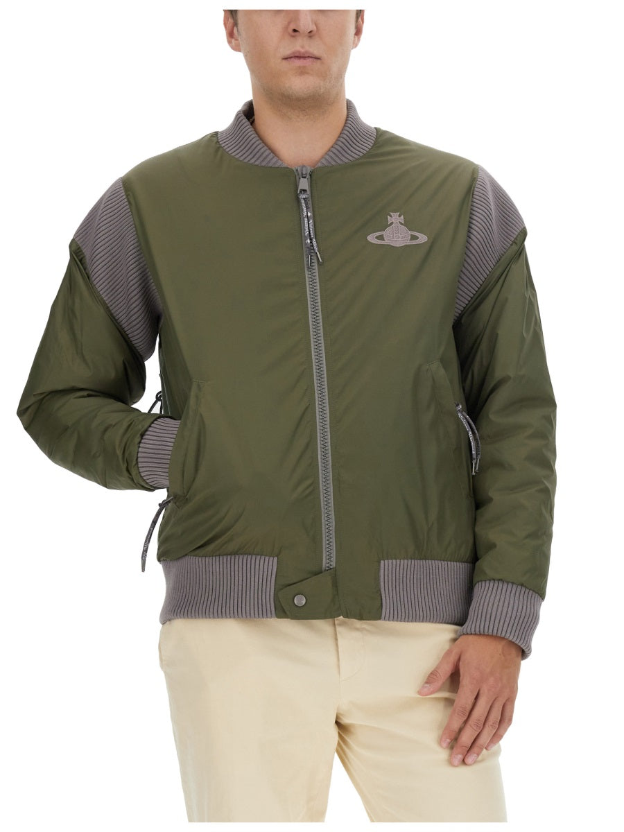 Vivienne Westwood Men Bomber Jacket With Logo