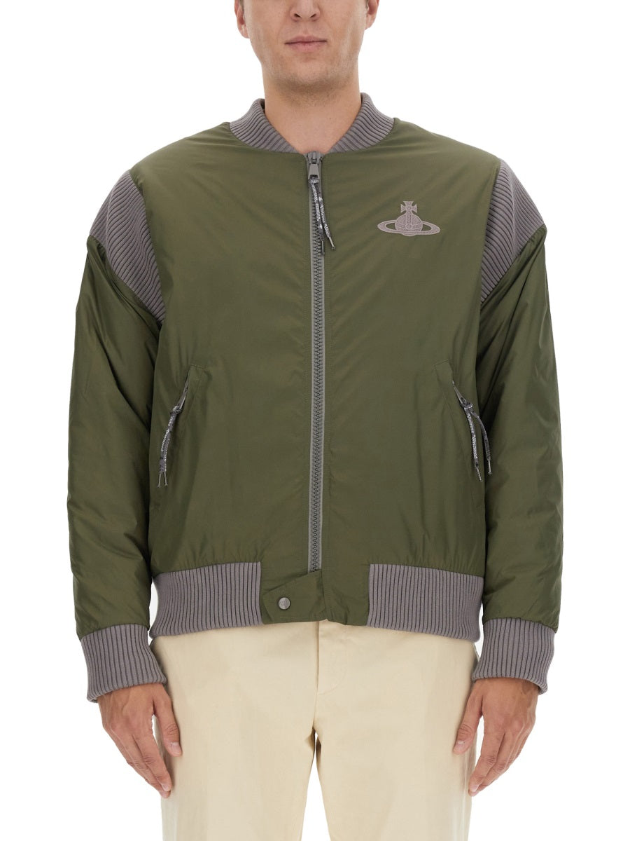 Vivienne Westwood Men Bomber Jacket With Logo