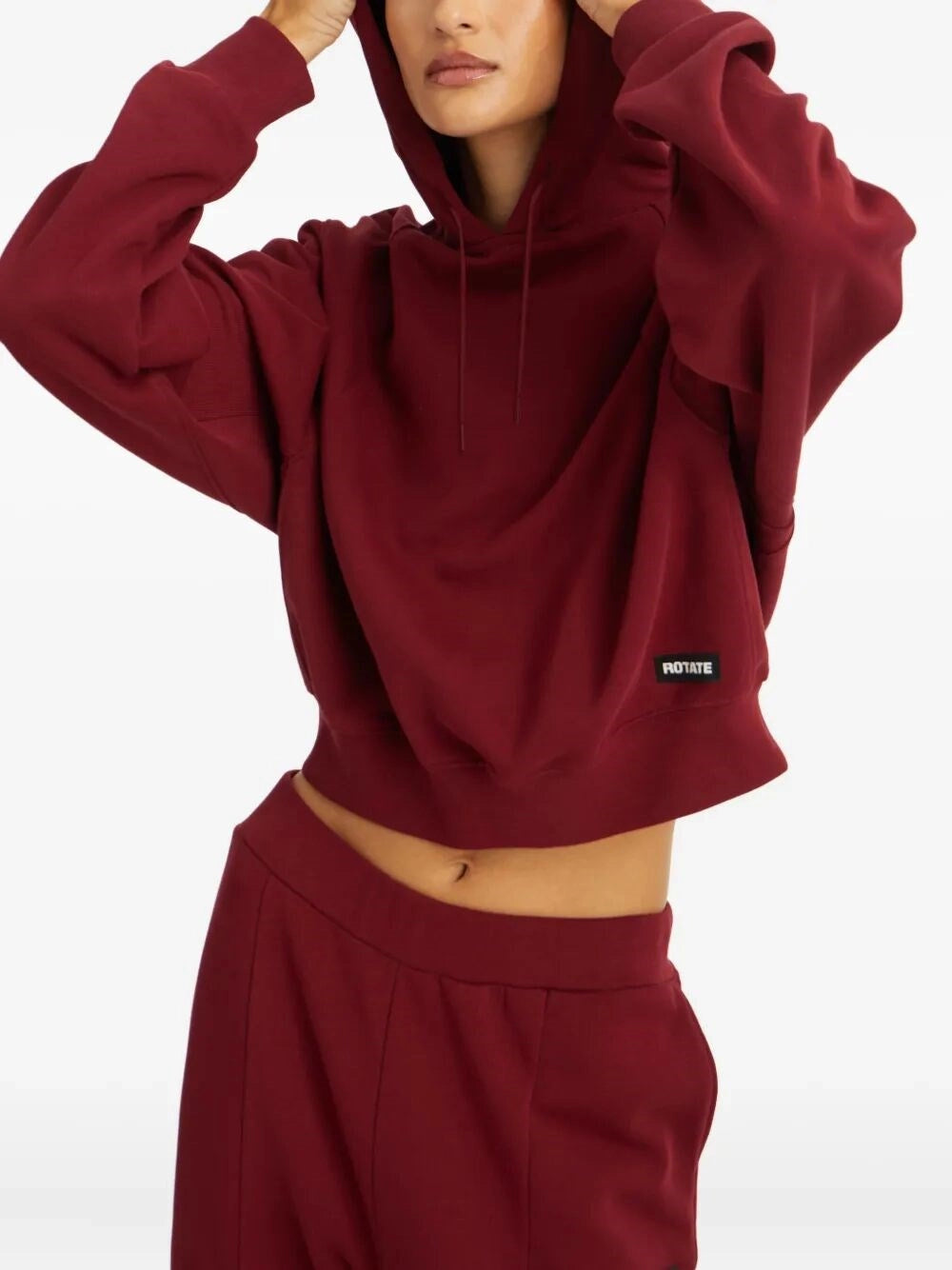 Rotate Rotate Women Terry Back Cropped Hoodie