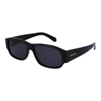 Salvatore Ferragamo Sunglasses Rectangle Full Rim, Black Frame and Dark Grey Lens SF1109S001