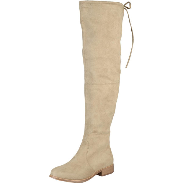 Mount Womens Faux Suede Wide Calf Over-The-Knee Boots