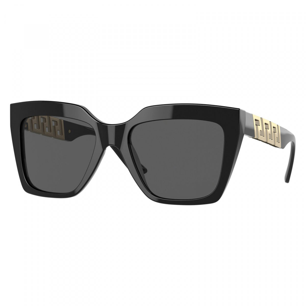 Versace Versace Sunglasses Square Full Rim, Black Frame and Dark Grey Lens VE4418GB1/87
