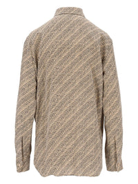 Balenciaga Women Monogram Shirt In Silk Crêpe