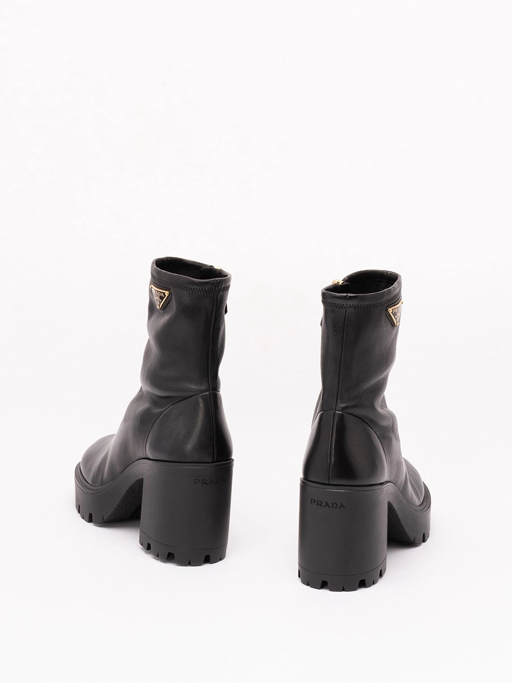 Prada Women Stretch Nappa Leather Booties