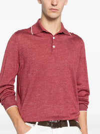 Brunello Cucinelli Men Long Sleeve Polo