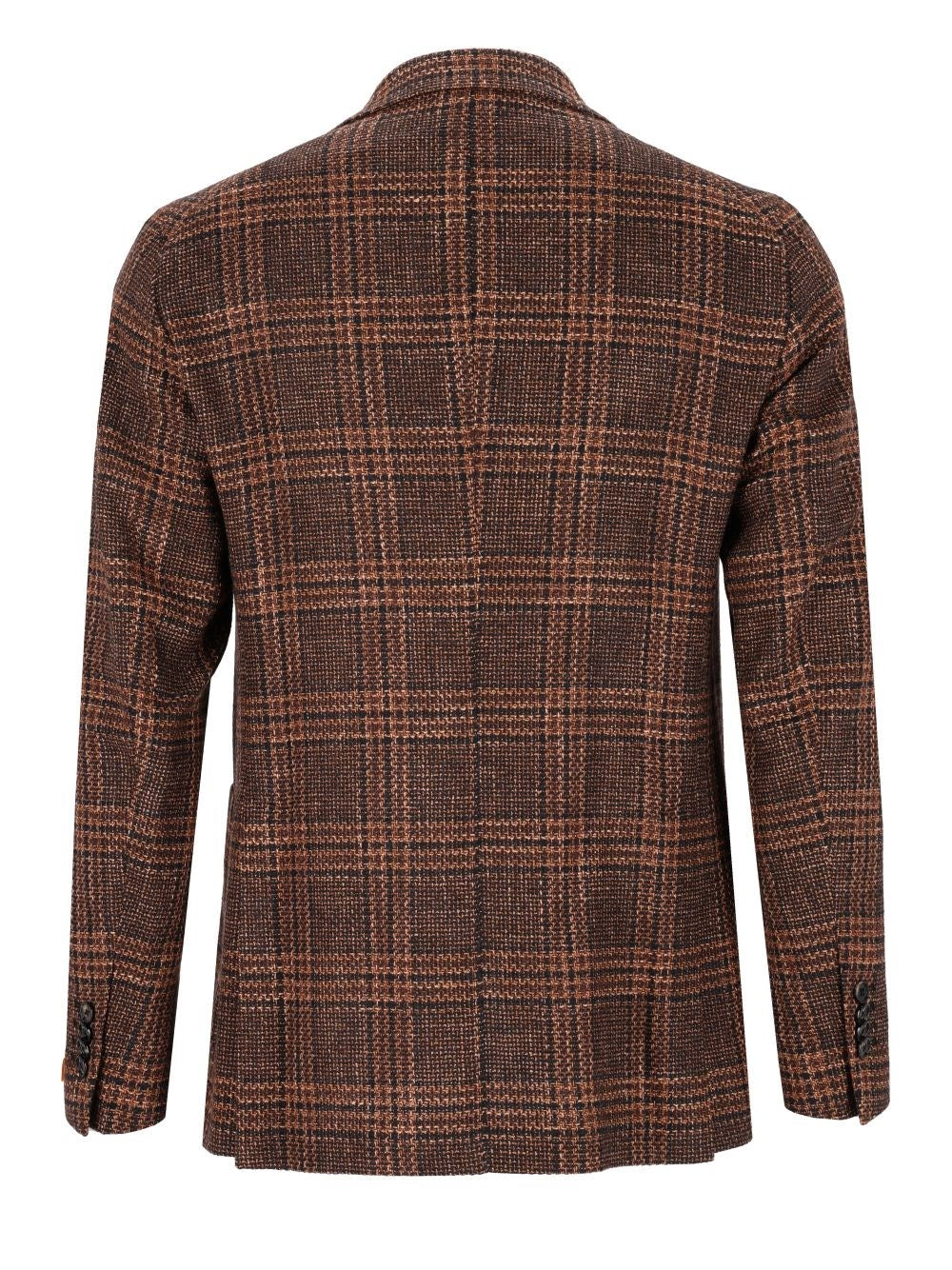 Tagliatore Men Wool And Silk Prince Of Wales Blazer