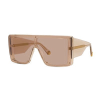 Stella McCartney Stella McCartney Sunglasses Shield Full Rim, Shiny Brown Frame and Brown Lens SC40083I45E