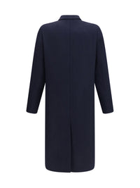 Prada Men Double-Breasted Shetland Wool Coat