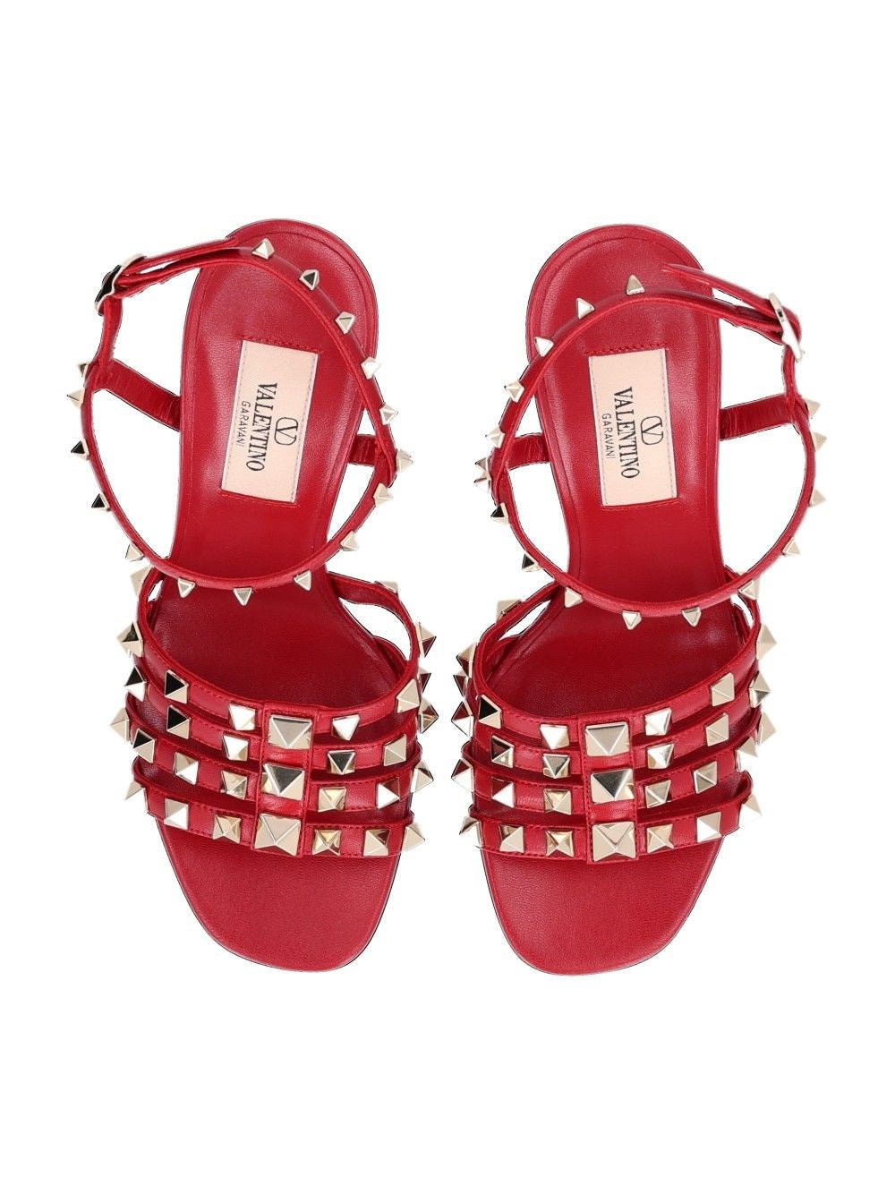 Valentino Garavani Women Rockstud Kidskin Sandal 100Mm