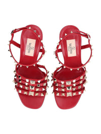 Valentino Garavani Women Rockstud Kidskin Sandal 100Mm