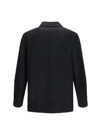 LEMAIRE Lemaire Men Short Double-Breasted Wool And Alpaca Coat