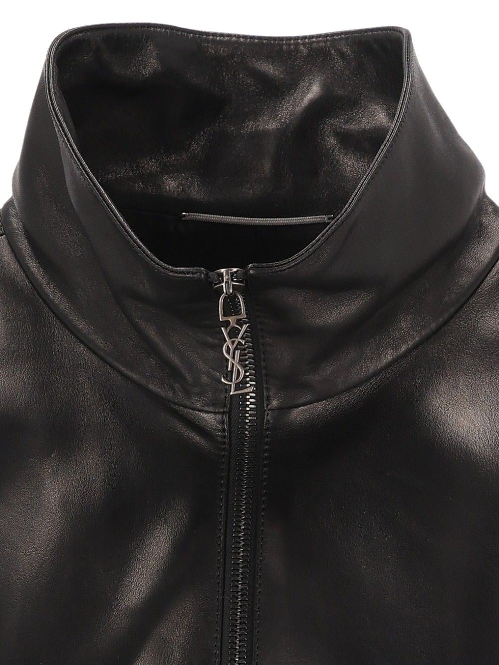 Saint Laurent Men Cassandre Lambskin Jacket