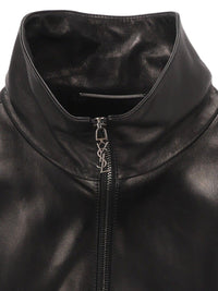Saint Laurent Men Cassandre Lambskin Jacket