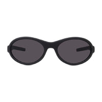 Givenchy Sunglasses Oval Full Rim, Matte Black Frame and Grey Lens GV40065I02A