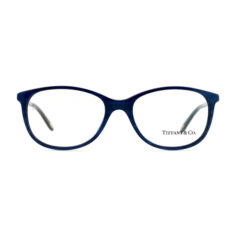 Tiffany & Co. Tiffany & Co. Eyeglasses Square Full Rim, Striped Blue Frame and Clear Demo Lens Lens TF20838159