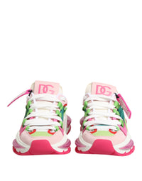 Dolce & Gabbana Multicolor Leather Airmaster Low Top Sneaker Women's Shoes