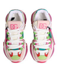 Dolce & Gabbana Multicolor Leather Airmaster Low Top Sneaker Women's Shoes