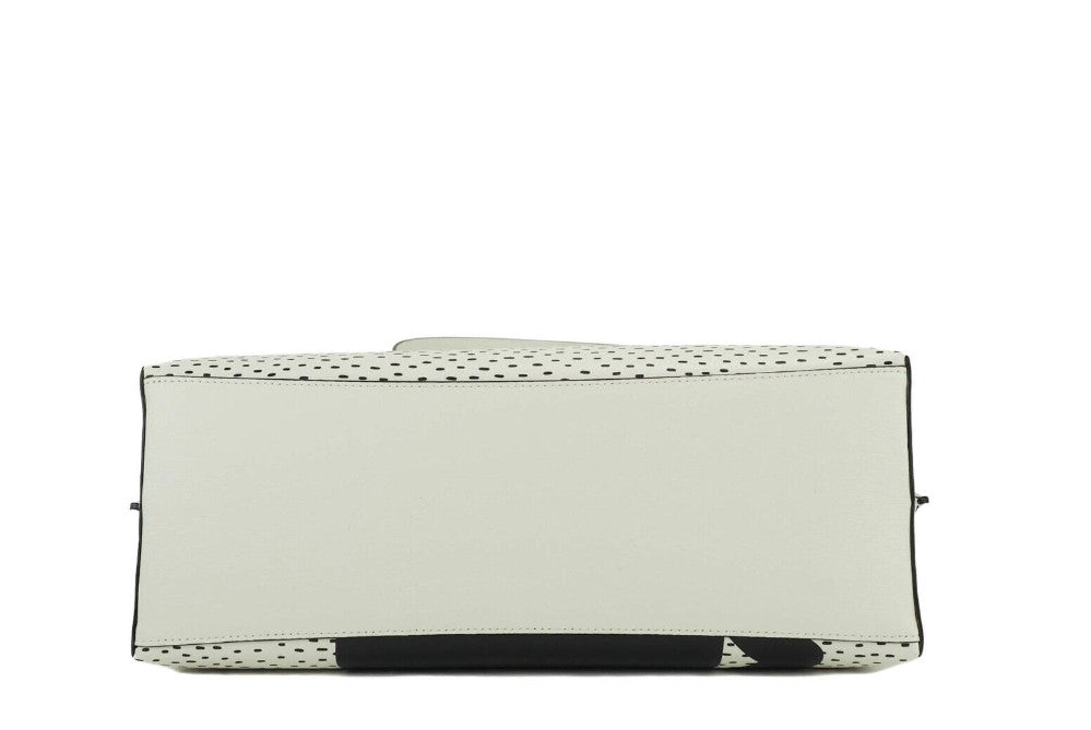 COACH Mickey Mouse Signature Tote Bag BlackWhite C4159