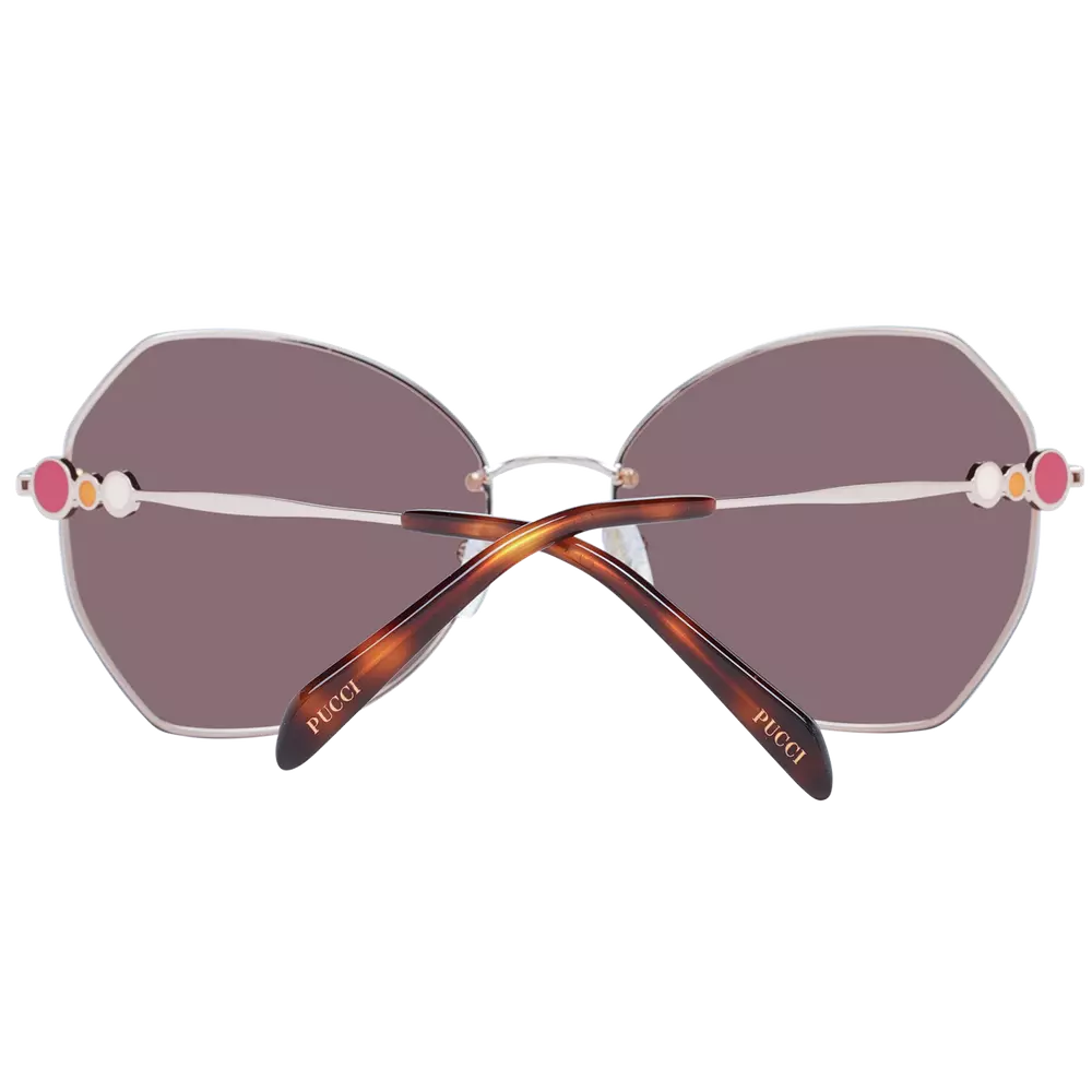Emilio Pucci Rose Gold Women Women's Sunglasses