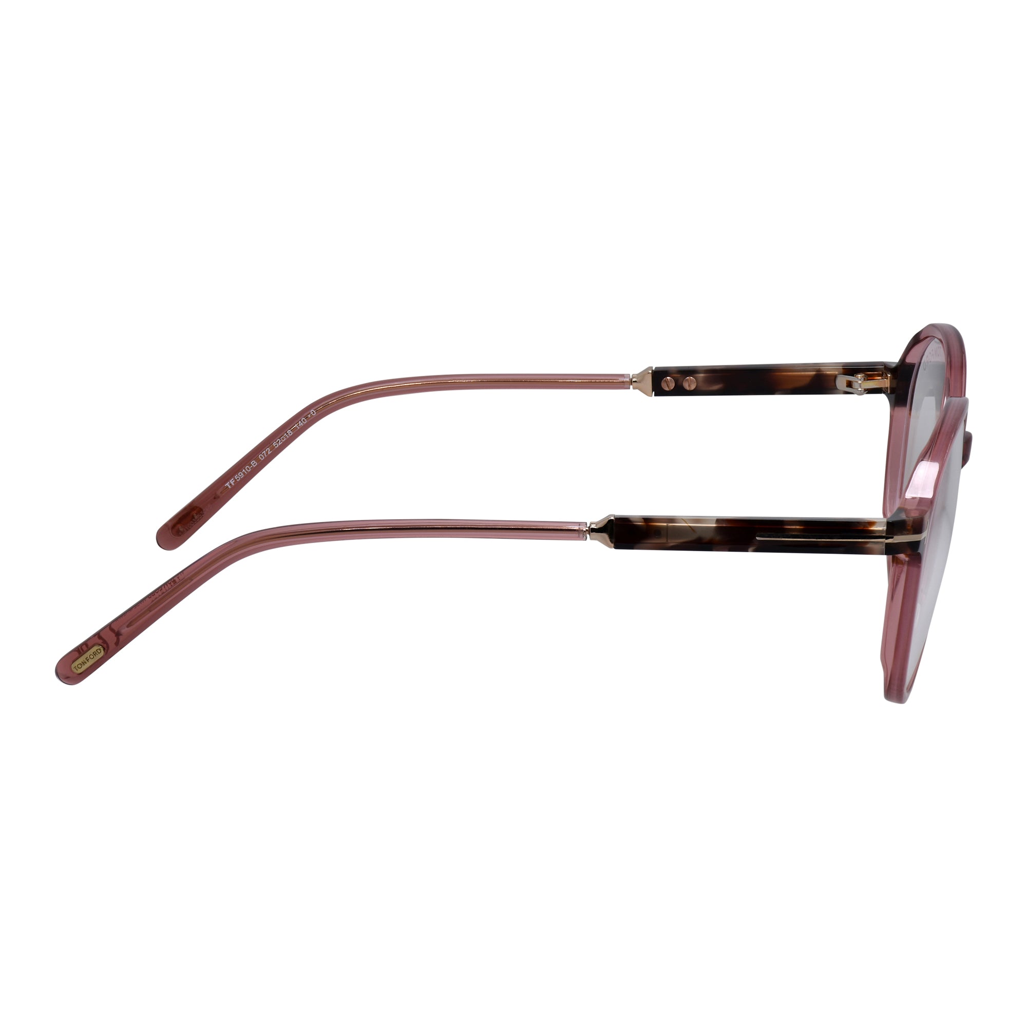 FT 5910-B 072 52mm Womens Round Eyeglasses