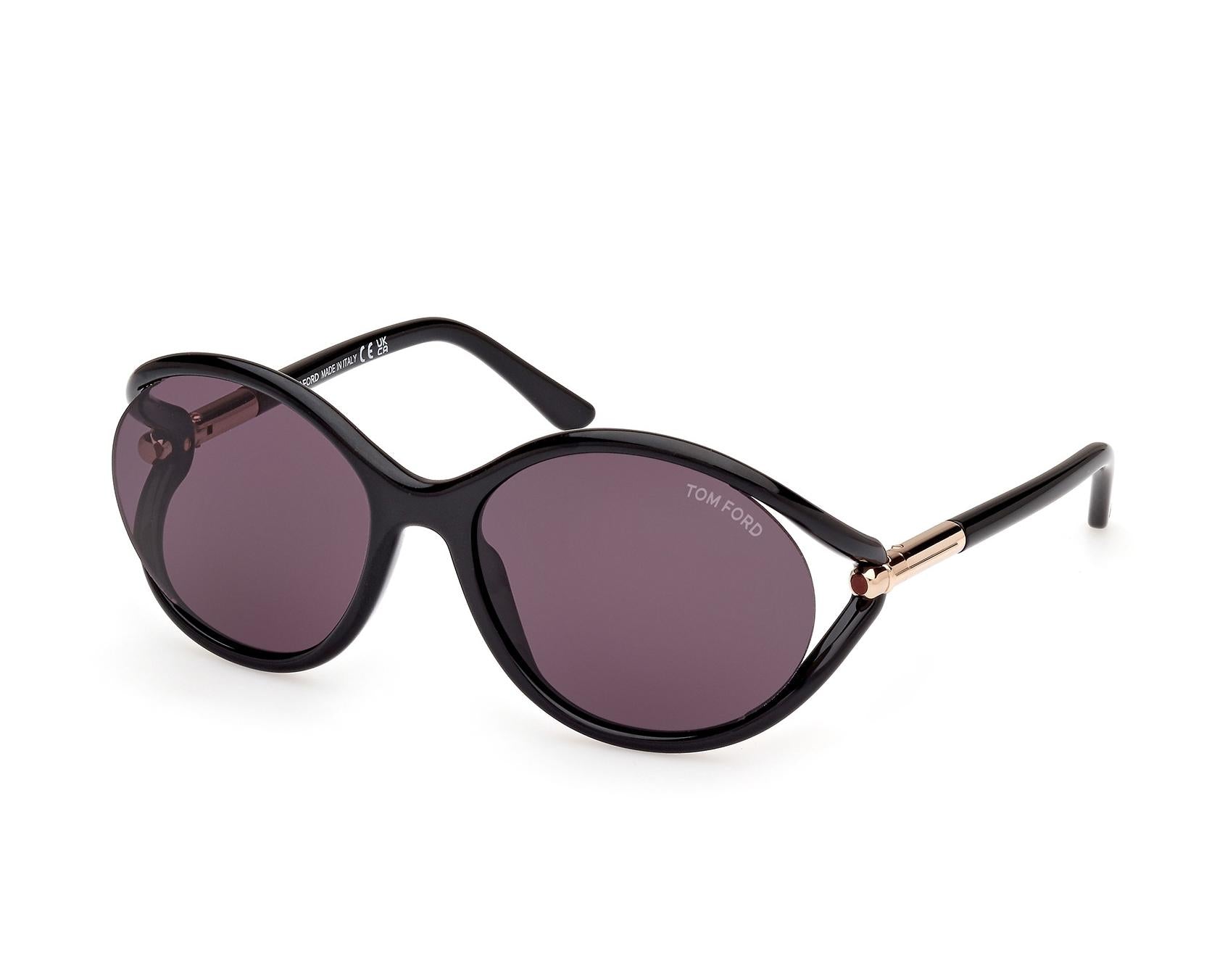 FT 1090 01A 59mm Womens Oval Sunglasses