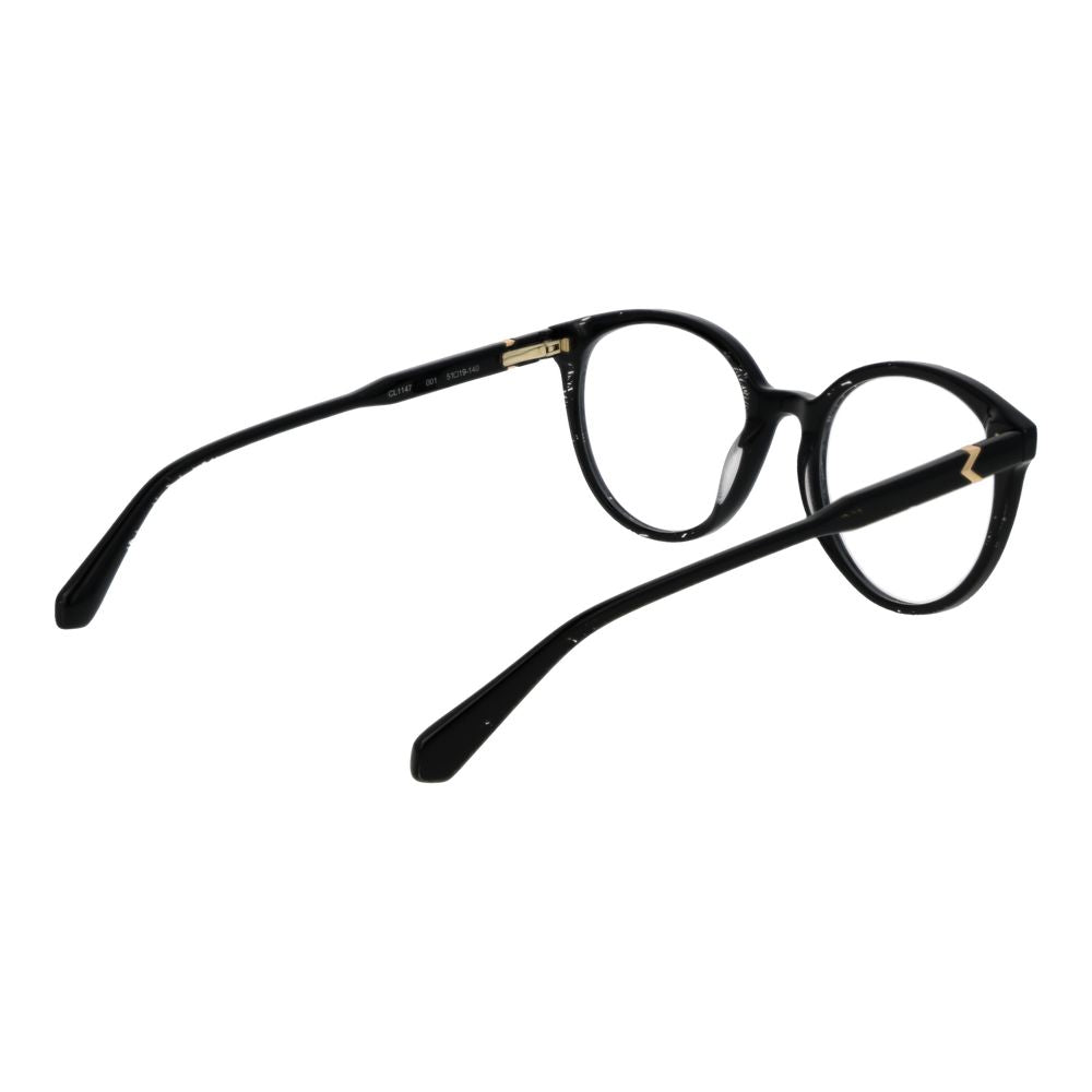 Christian Lacroix Christian Lacroix Black Acetate Glasses Women's (Frames)
