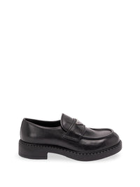 Prada Prada Men Aged Leather Loafers