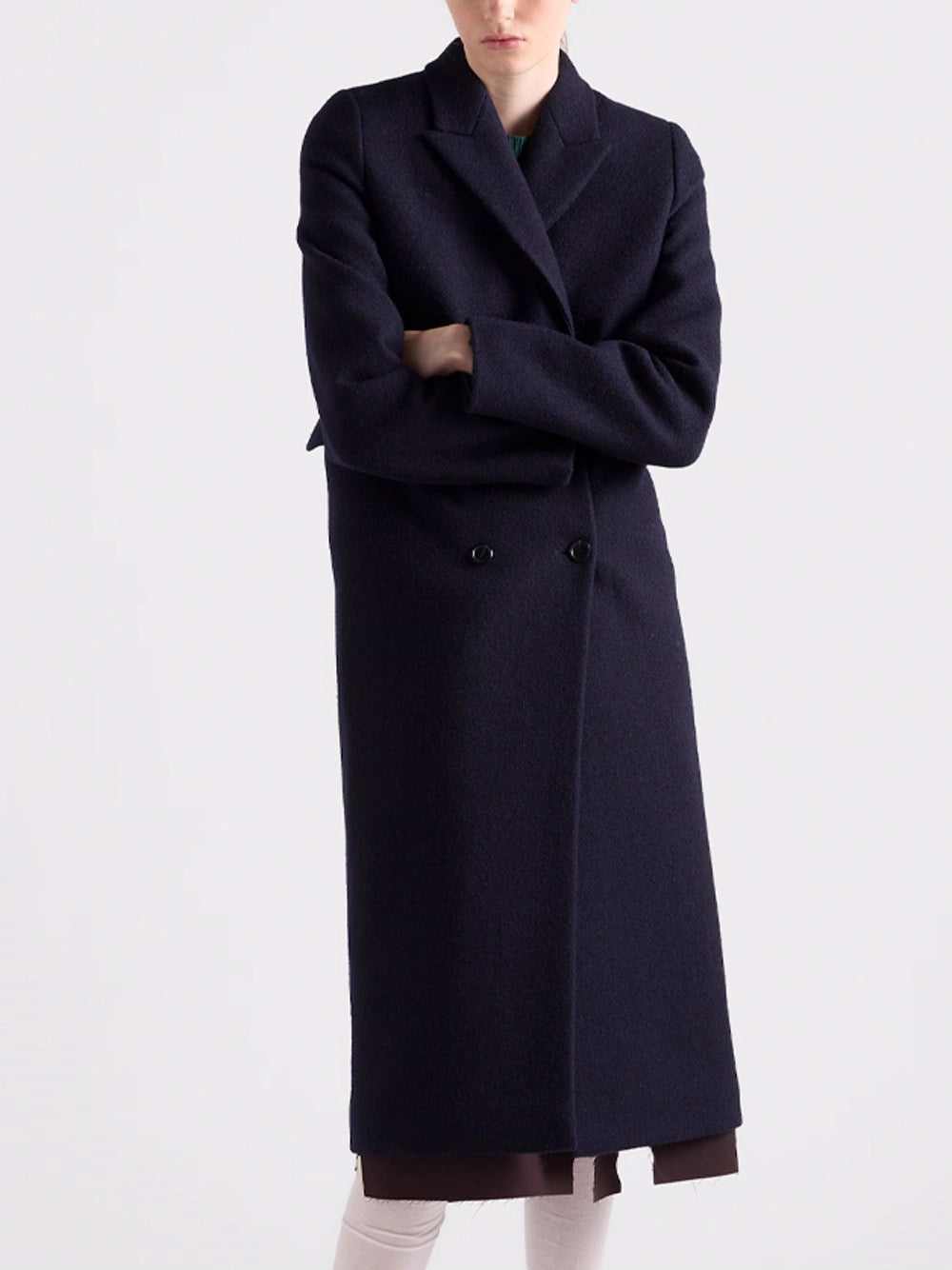 Prada Women Shetland Wool Coat