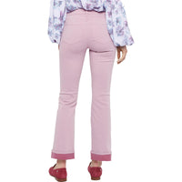 Barbara Womens Cuffed Denim Bootcut Jeans