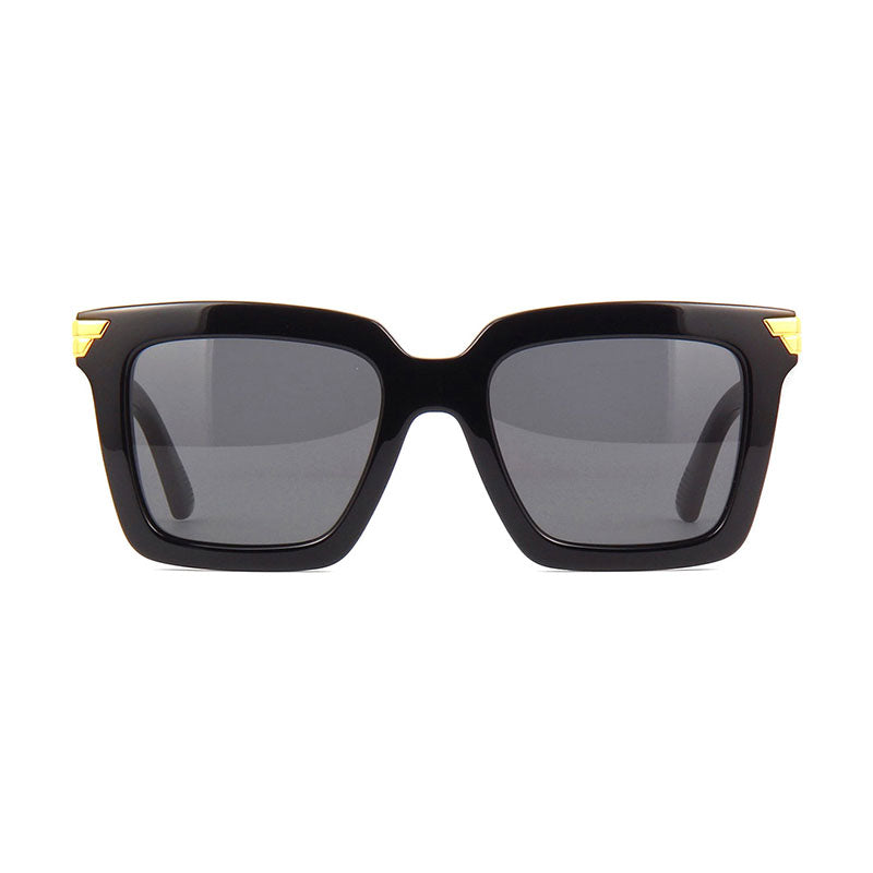 Bottega Veneta Sunglasses Square Full Rim, Transparent Frame and Brown Lens BV1005S005
