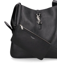 Saint Laurent Saint Laurent Women Le 5 À 7 Maxi Hobo Bag In Textured Leather