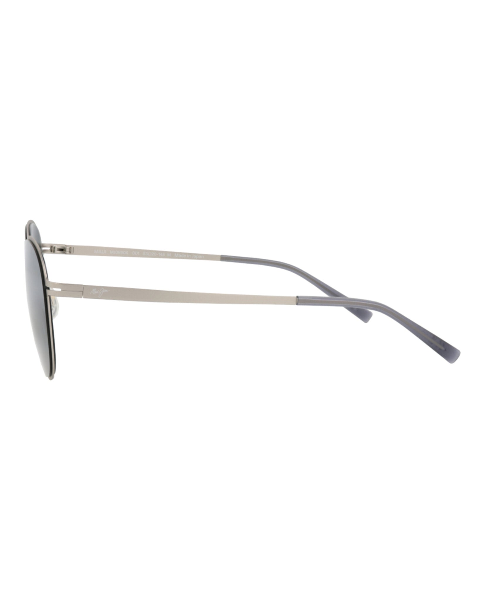 Maui Jim Unisex Round/Oval Silver Silver Grey Fashion Designer Eyewear