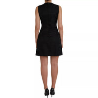 Dolce & Gabbana Black Sleeveless Bodycon A-line Mini Women's Dress