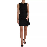Dolce & Gabbana Black Sleeveless Bodycon A-line Mini Women's Dress