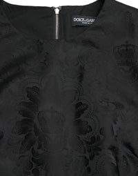 Dolce & Gabbana Black Sleeveless Bodycon A-line Mini Women's Dress