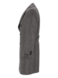Tagliatore Men Double-Breasted Herringbone Coat