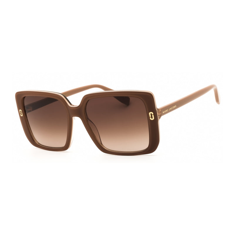 Marc Jacobs Marc Jacobs Sunglasses Square Full Rim, Beige Frame and Brown Gradient Lens MJ1121/S010AHA