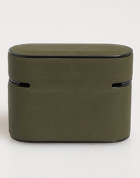 Dolce & Gabbana Dolce & Gabbana Army Green Rubber Logo Embossed Accessory  Airpods  Case