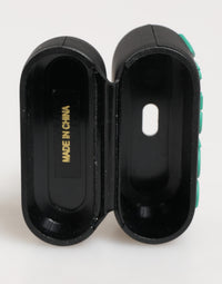 Dolce & Gabbana Dolce & Gabbana Black Mint Rubber Logo Embossed Accessory Airpods  Case